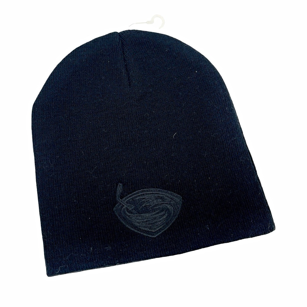 Carolina Hurricanes NHL Blackout Logo Beanie Knit Hat One Size Hockey Cap